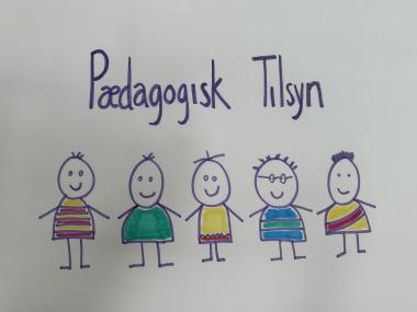 Tegning af 5 børn 